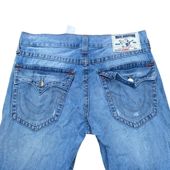 True Religion Jeans Size 34 STRAIGHT Blue - Picture 6 of 6
